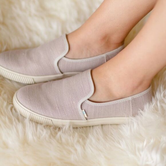 Toms Shoes - TOMS Slip On Cloud Clemente Shoes Women's Size 7 Burnished Lilac Canvas